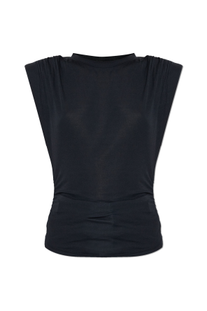 Black Draped top Dsquared2 - Vitkac GB